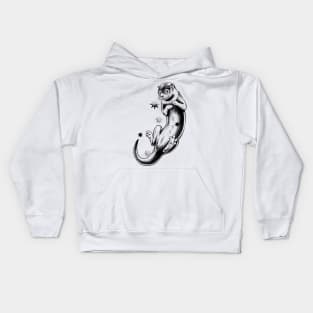 Pencil Tattoo weasel Kids Hoodie